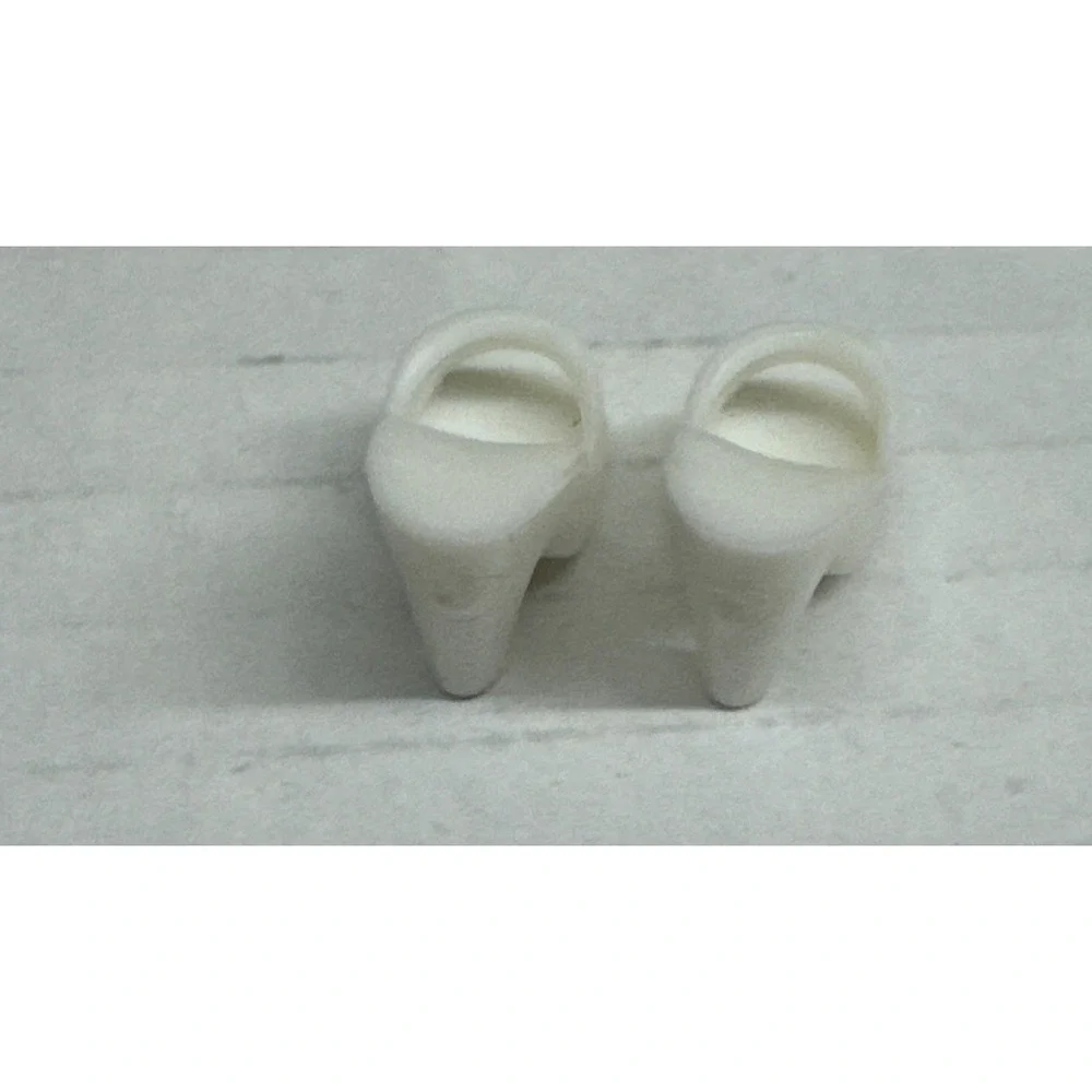 Vintage Barbie Accessories Fashion Avenue White Mules Shoes Hong Kong